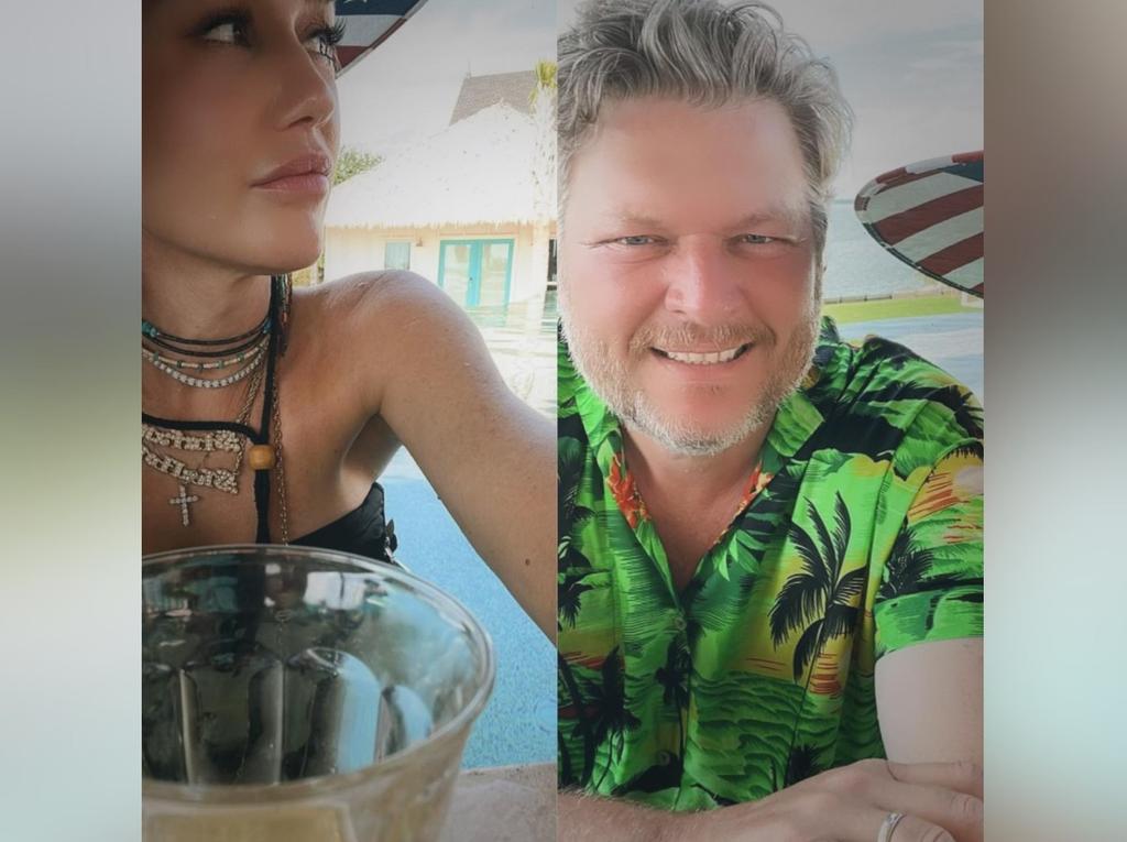 Gwen Stefani Blake Shelton Celebrate July Th Photos