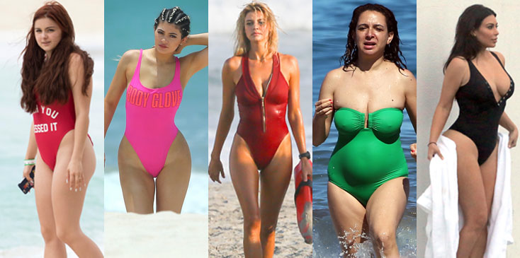 Bye Bye Bikini 20 Celebrities Who Rock One Piece Swimsuits Still