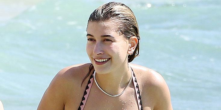 Hailey Baldwin Struts In Barely There Bikini See Her Hot Beach Bod