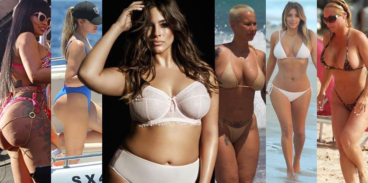 Nearly Naked Curvy Celebrities And How They Feel About Their Shapes