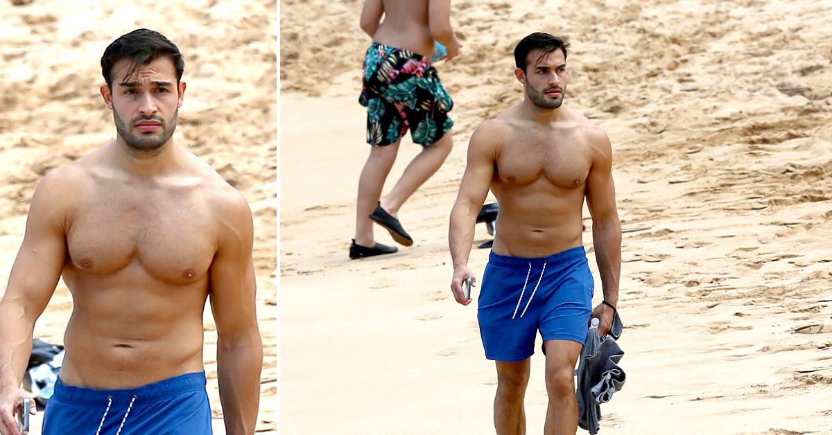 Britney Spears Bf Sam Asghari Shirtless On The Beach In Maui Photos