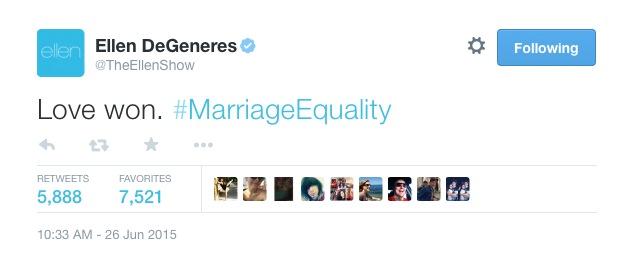 LoveWins Celebrities React To Supreme Court Legalizing Same Sex