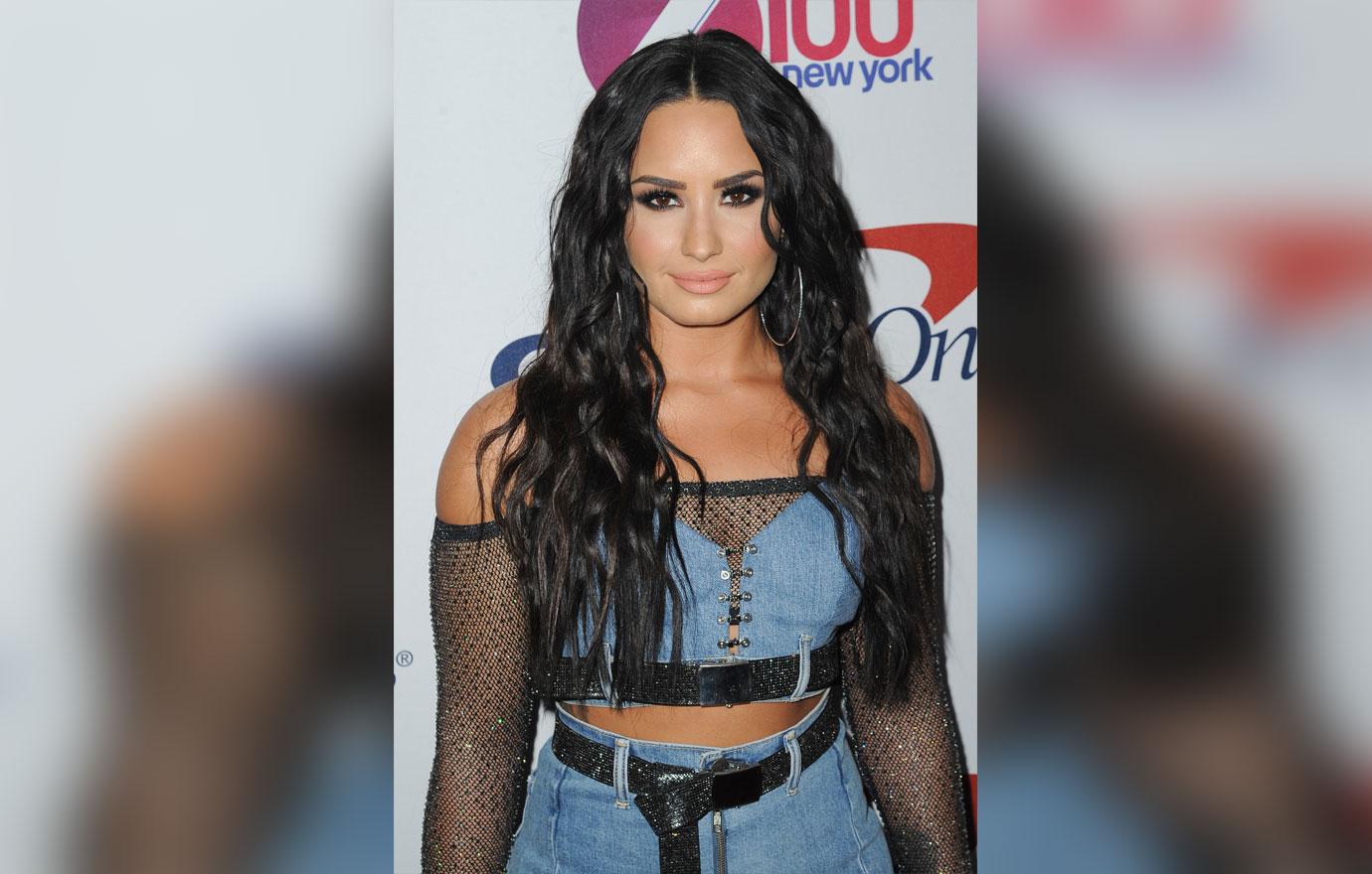 Demi Lovato in the Press Room at the Z100 iHeartRadio Jingle Ball