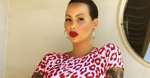 Amber Rose Bare Baby Bump Bikini