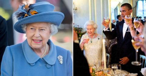 photo of Queen Elizabeth II and Barack Obama