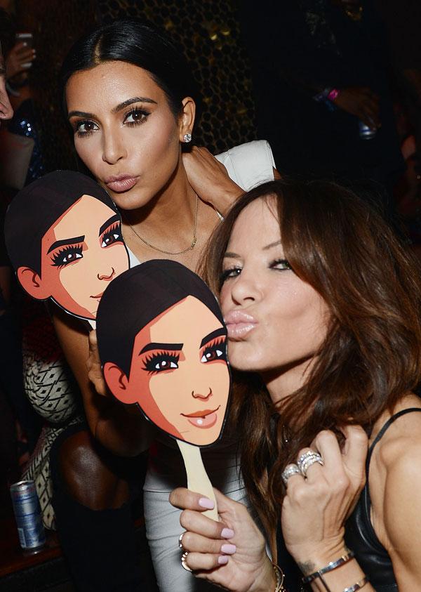 Kim Kardashian West and Robin Antin at TAO Las Vegas