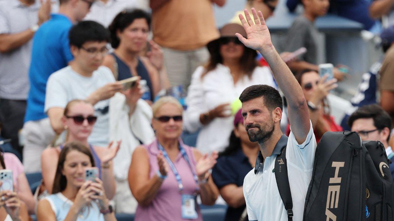 Image of The 24-time Grand Slam champion battled back and shoulder pain as his condition deteriorated during the five-set match.