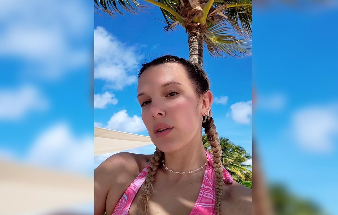 Did Millie Bobby Brown Flaunt Bare A*s In A Peach-Toned S*xy Bodysuit  Flaunting Her Curvaceous Figure? This Fact Check Will Make You Question  Internet!