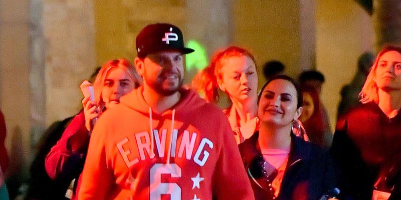 Demi Lovato And Mystery Man At Universal Horror Nights Romance Mike Johnson Over