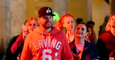 Demi Lovato And Mystery Man At Universal Horror Nights Romance Mike Johnson Over