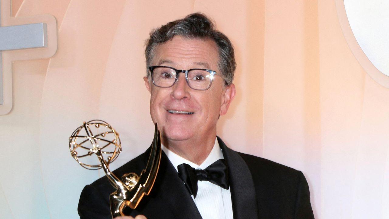 Image of Stephen Colbert’s former staff celebrated a strong Emmy showing with nine nominations.