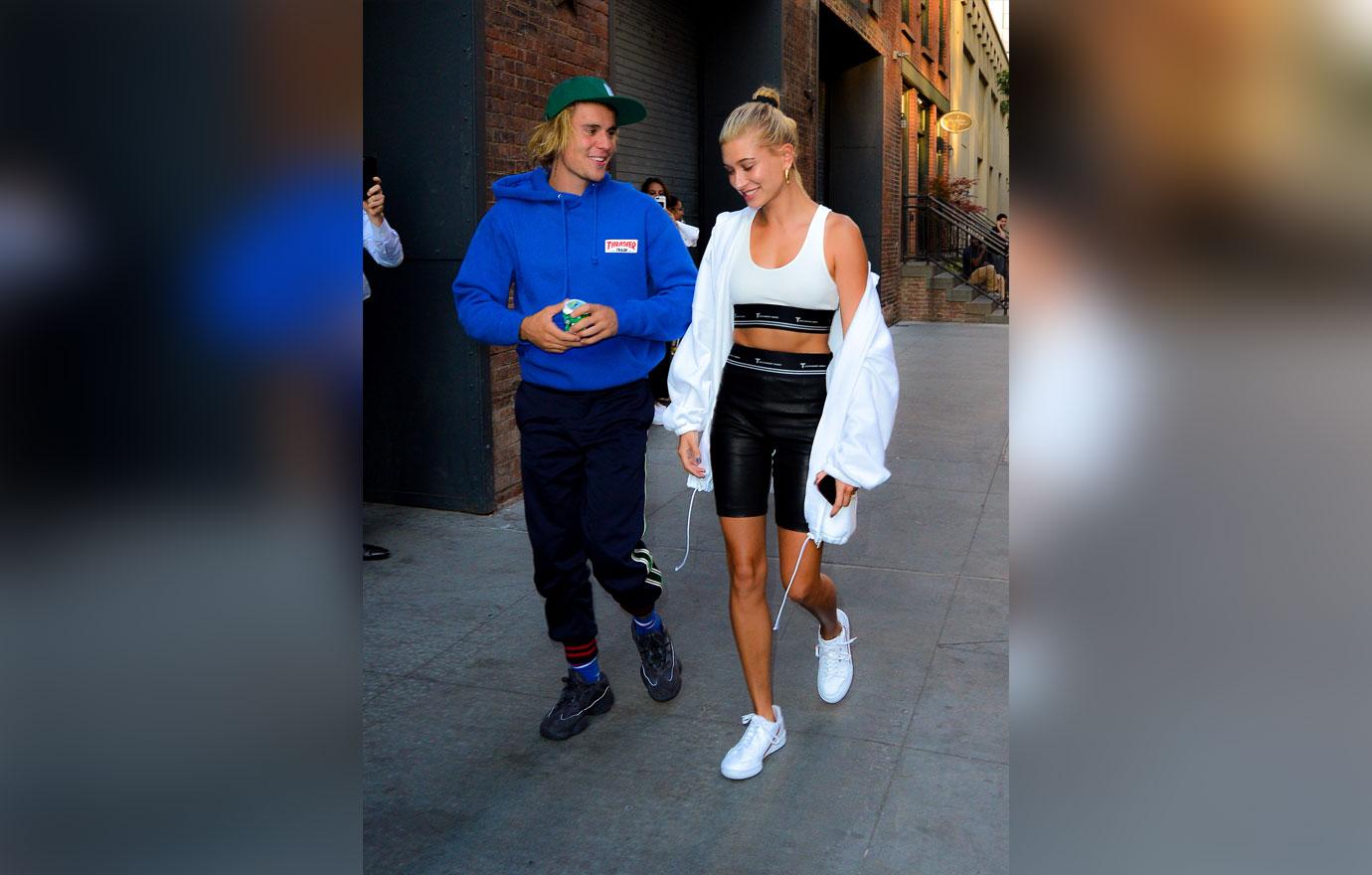 Justin Bieber and Hailey Baldwin are all smiles as they go for romantic walk in Brooklyn