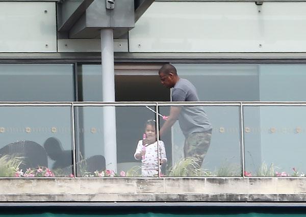 blue ivy jay z play together