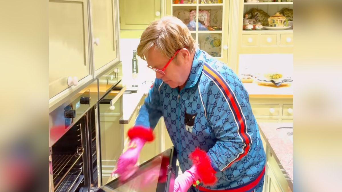 image of Elton John addressed the criticism about his cleaning habits.