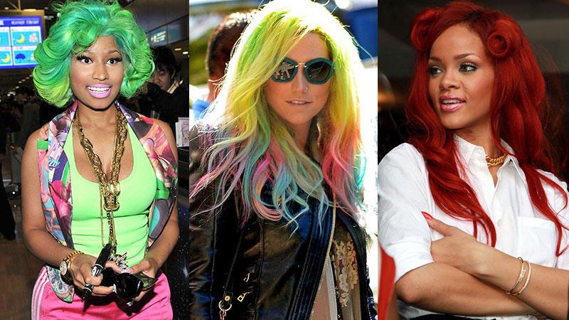 Weird hair trend: Rainbow glow-in-the-dark dye