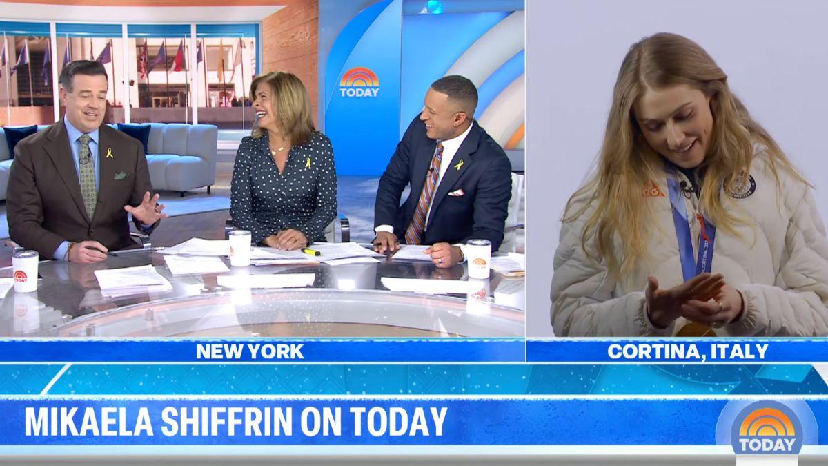 Image of Mikaela Shiffrin used profane language during an interview.