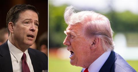 split of James Comey, Donald Trump.