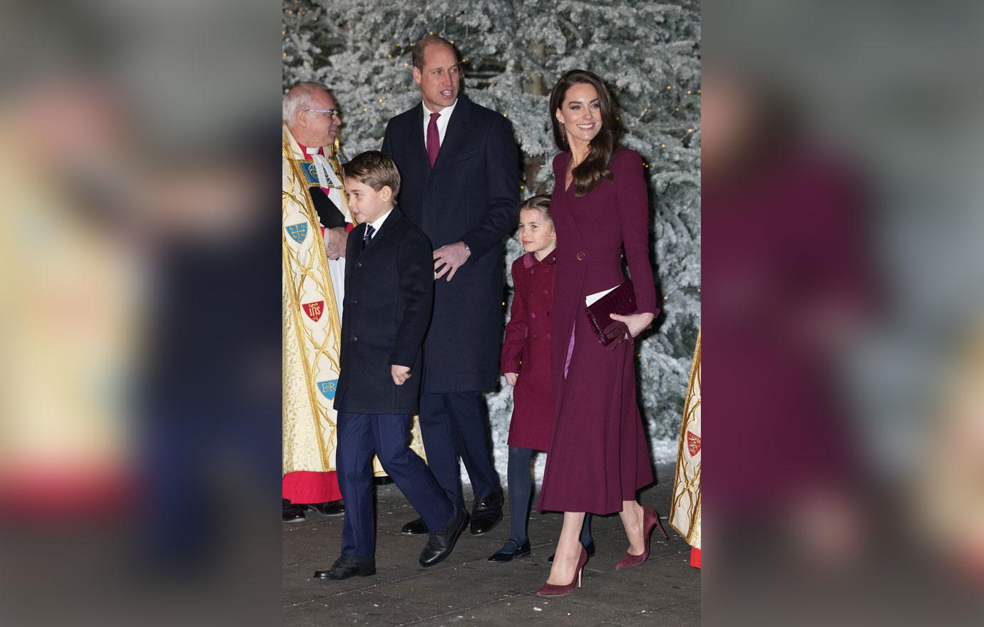 members of the royal family attend the together