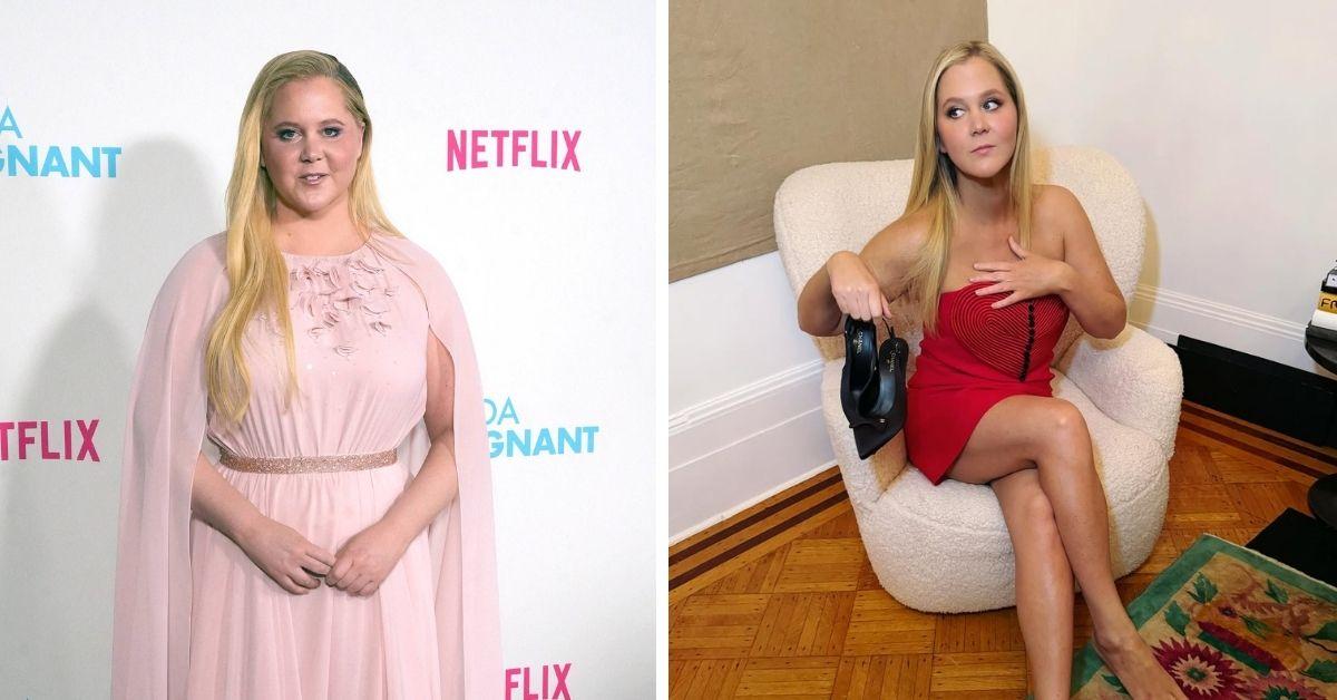 image of Fans praised Amy Schumer's toned legs and incredible transformation.