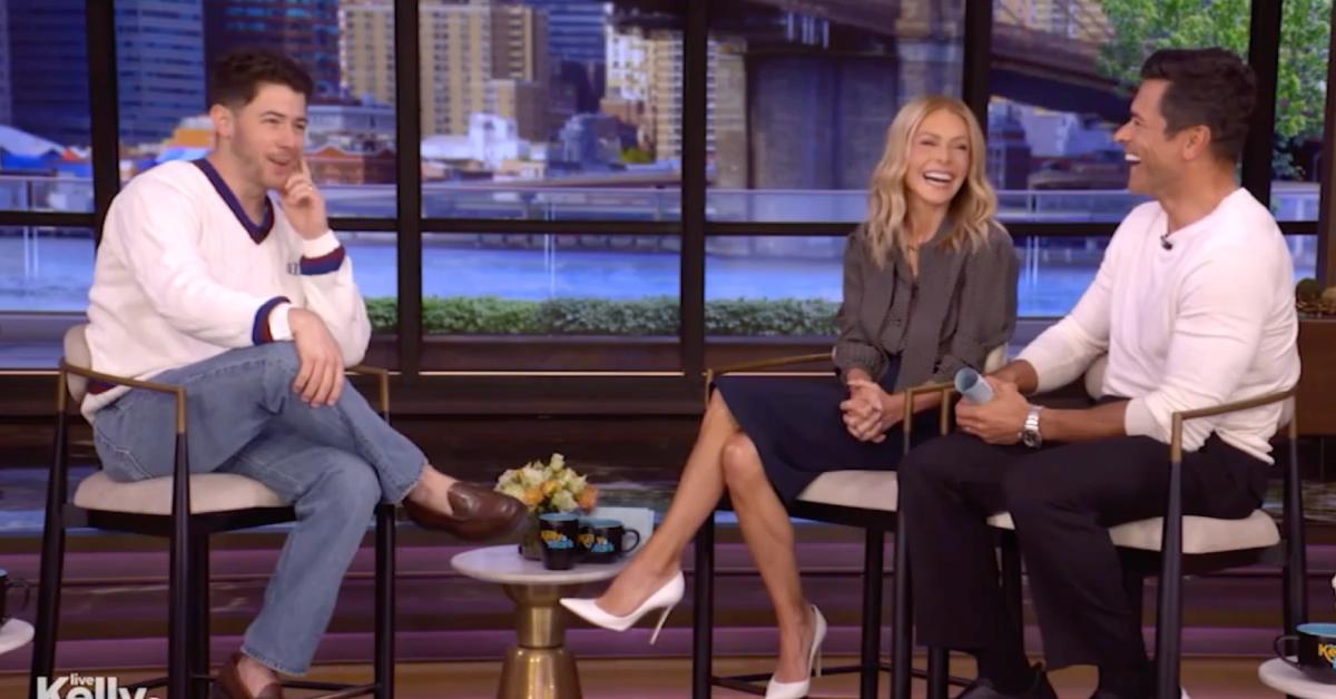 Kelly Ripa Trolls Mark Consuelos' Age During Nick Jonas Interview