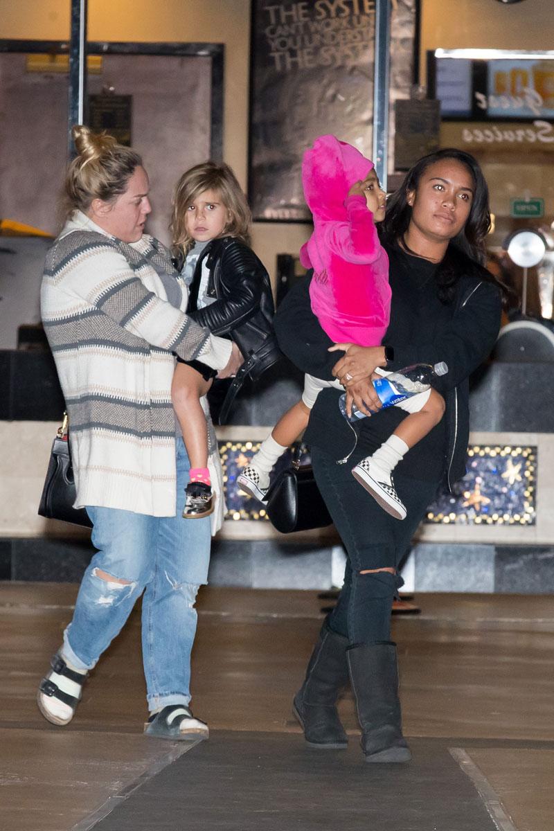 North west movie theatre penelope disick kanye kim kardashian hospitlized banned nannies 04