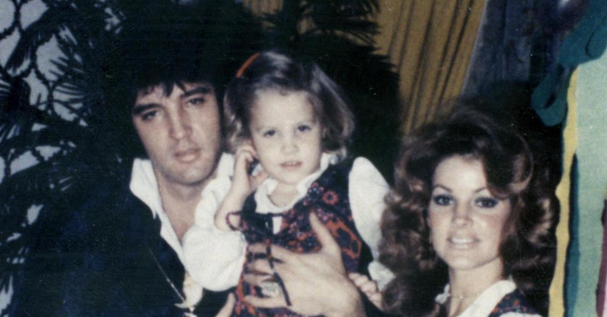 Image of Priscilla and Elvis Presley shared a daughter, Lisa Marie.