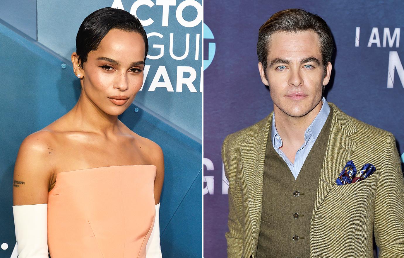 zoe kravitz spotted rumored ex fling chris pine amid channing tatum romance ok