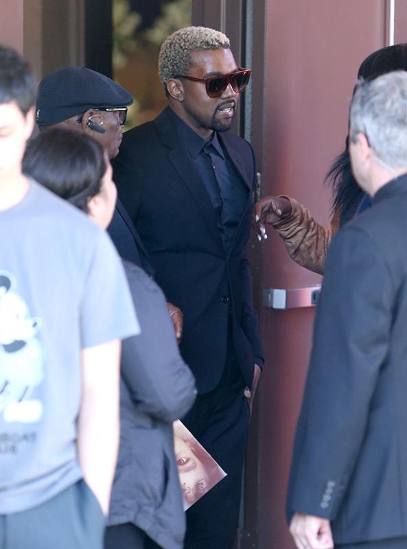 Kim Kardashian &amp; Kanye West Attend The Funeral For Kanye&#8217;s Nephew