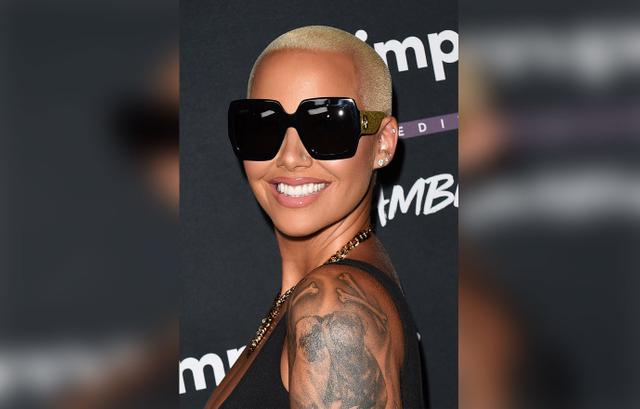 Amber Rose Jokes About Her Gigantic New Face Tattoo