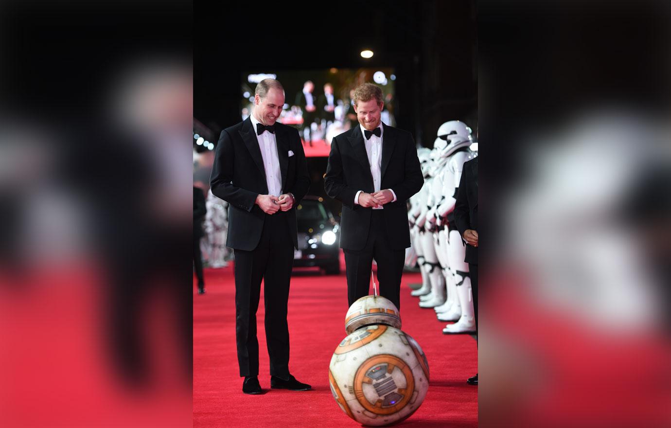 Prince William Prince Harry Star Wars Premiere