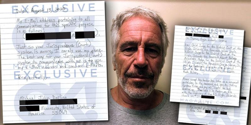 LETTER Minnesota Man Claims He's Jeffrey Epstein's 'Potential Heir,' Wants Money