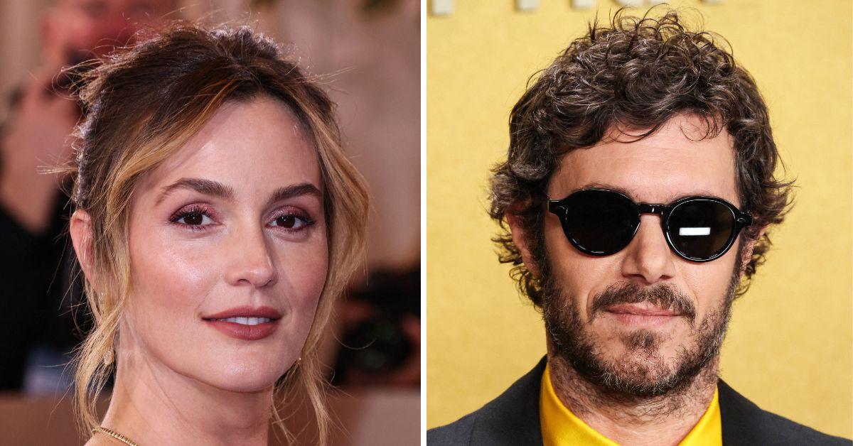 split photo of Leighton Meester & Adam Brody