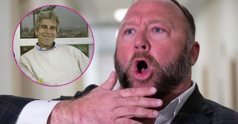Photos of Alex Jones and Jeffrey Epstein