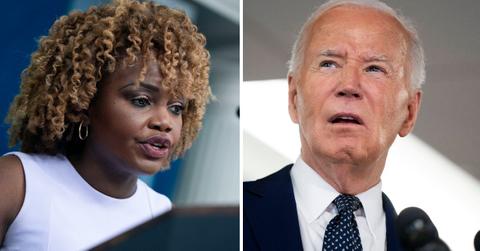 karine jean pierre fights back after shes asked if anyone is hiding information about president joe bidens health pp