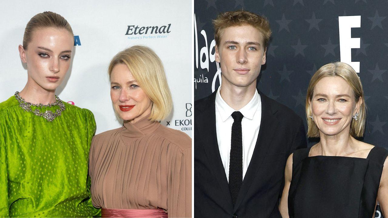 Image of Naomi Watts shares two children, Sasha and Kai, with her former partner, actor Liev Schreiber.