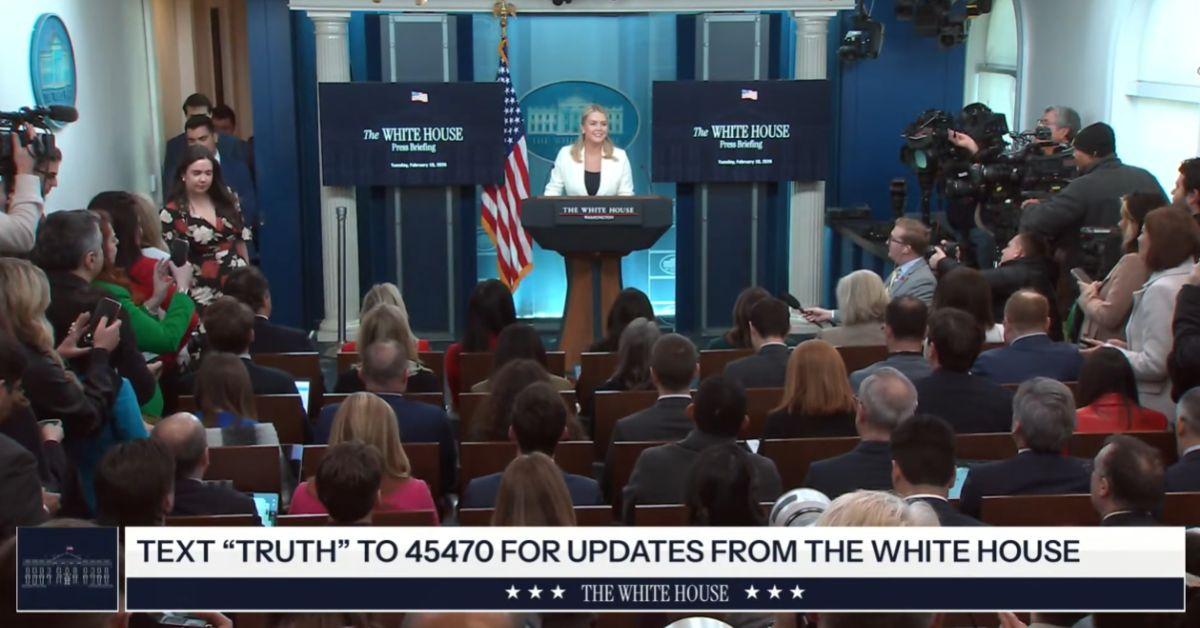 image of Karoline Leavitt faced tough questions about the duo's social media posts.