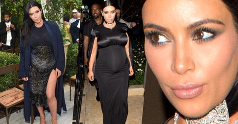 Kim kardashian pregnant vogue