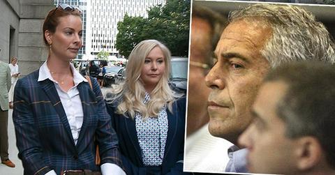 Jeffrey Epstein, inset, and Virginia Roberts Giuffre. Withdrew $800K In Cash Before Arrest, Transferred Millions To Victims