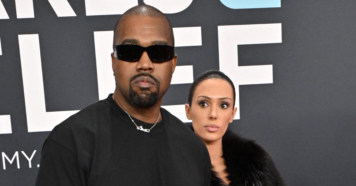 Image of Kanye West and Bianca Censori got married in December 2022.