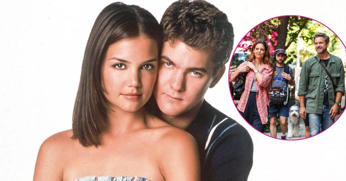 Photo of Katie Holmes and Joshua Jackson. 