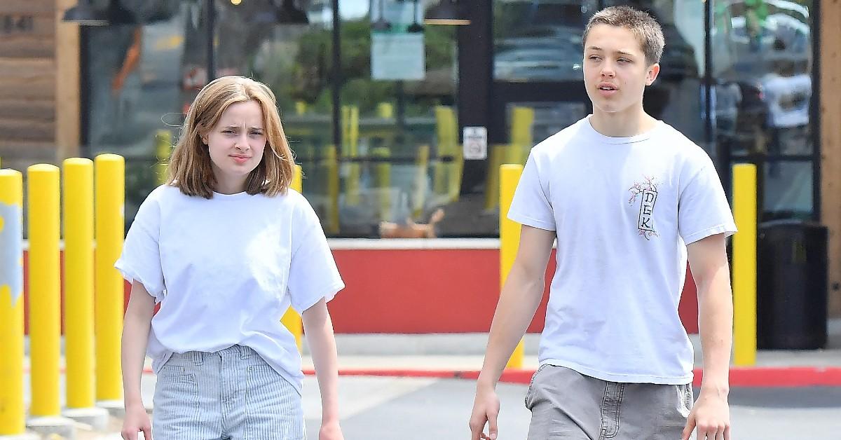 photo of Vivienne and Knox Jolie-Pitt