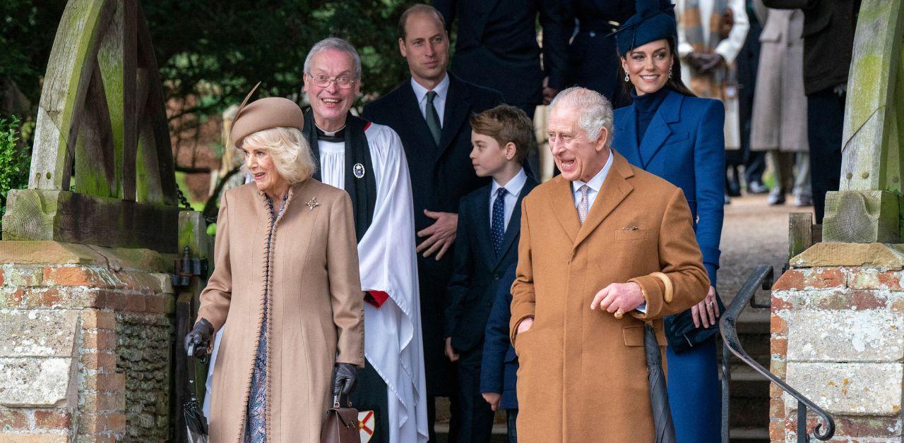 royal family put on united front christmas walk without sussexes