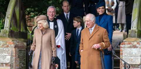 royal family put on united front christmas walk without sussexes