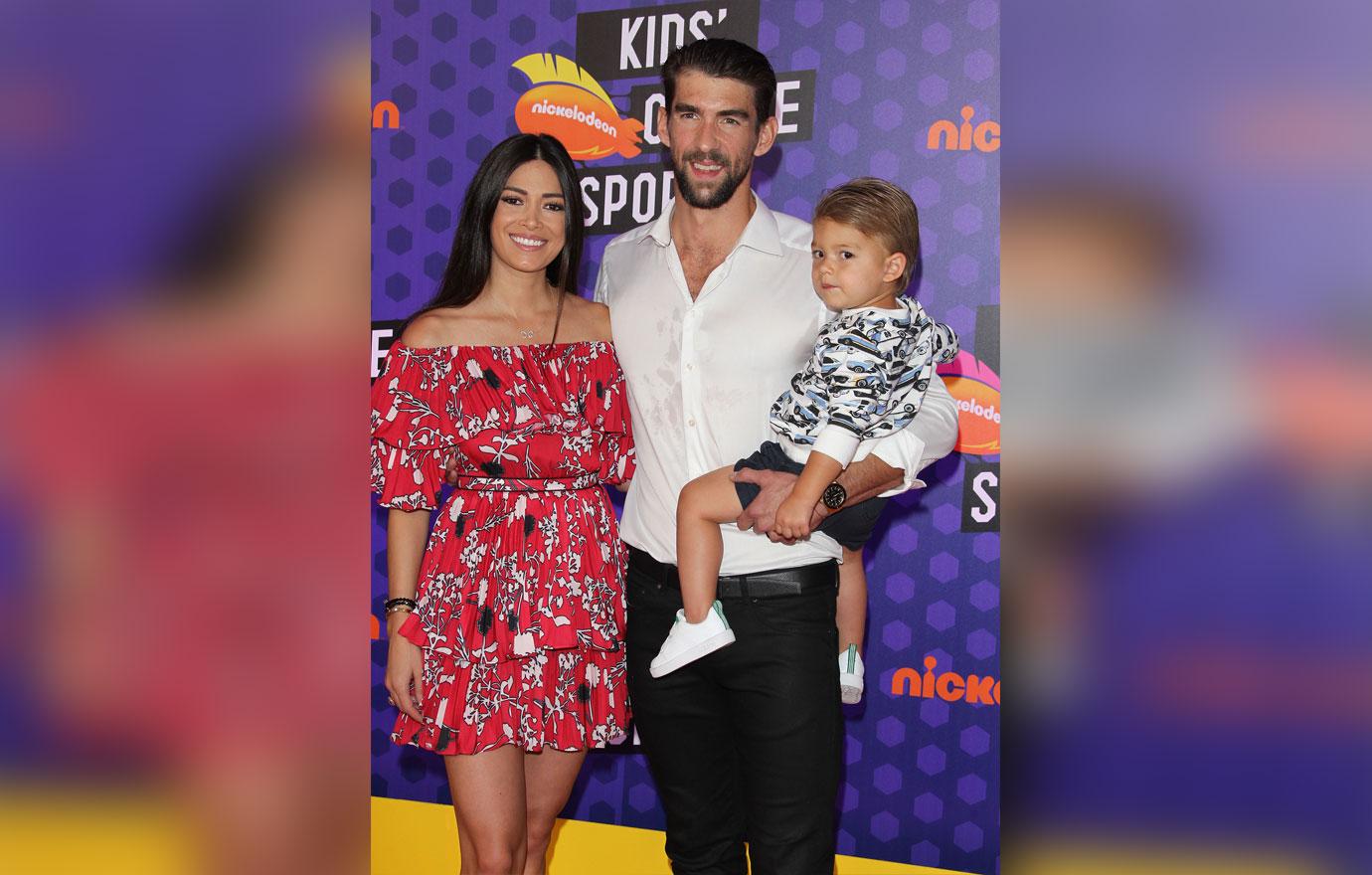 Michael phelps with family at kids choice sports awards