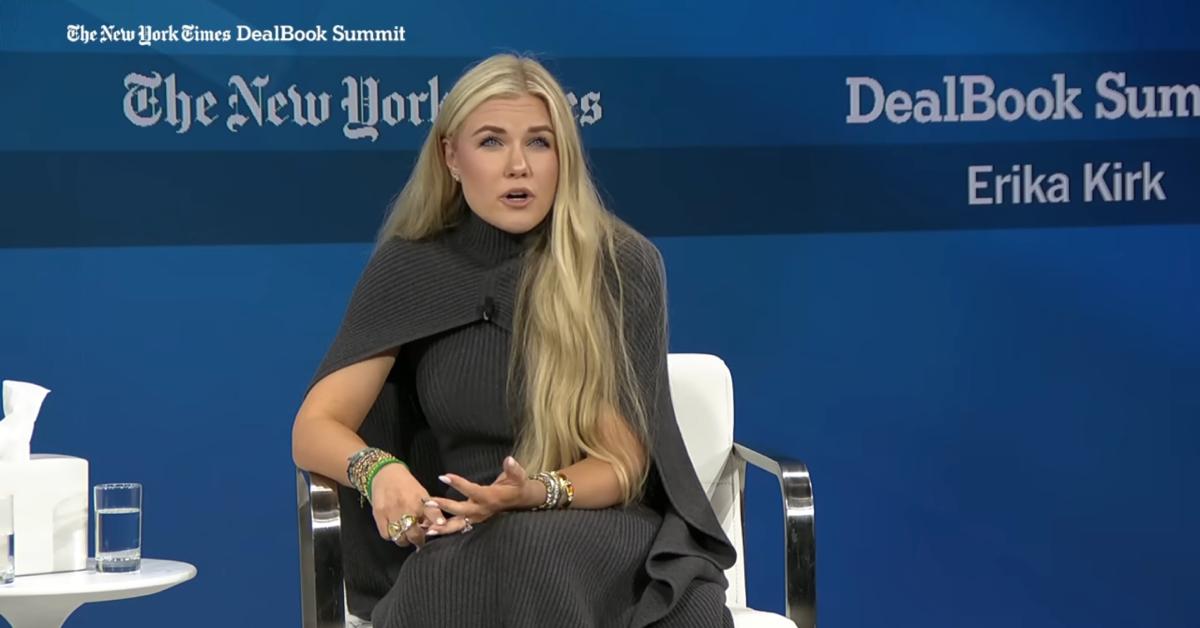 Image of Erika Kirk claimed Charlie's death was a result of political divide and 'mental' issues.