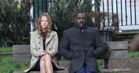 Idris Elba and cast on the set of Luther, London UK.