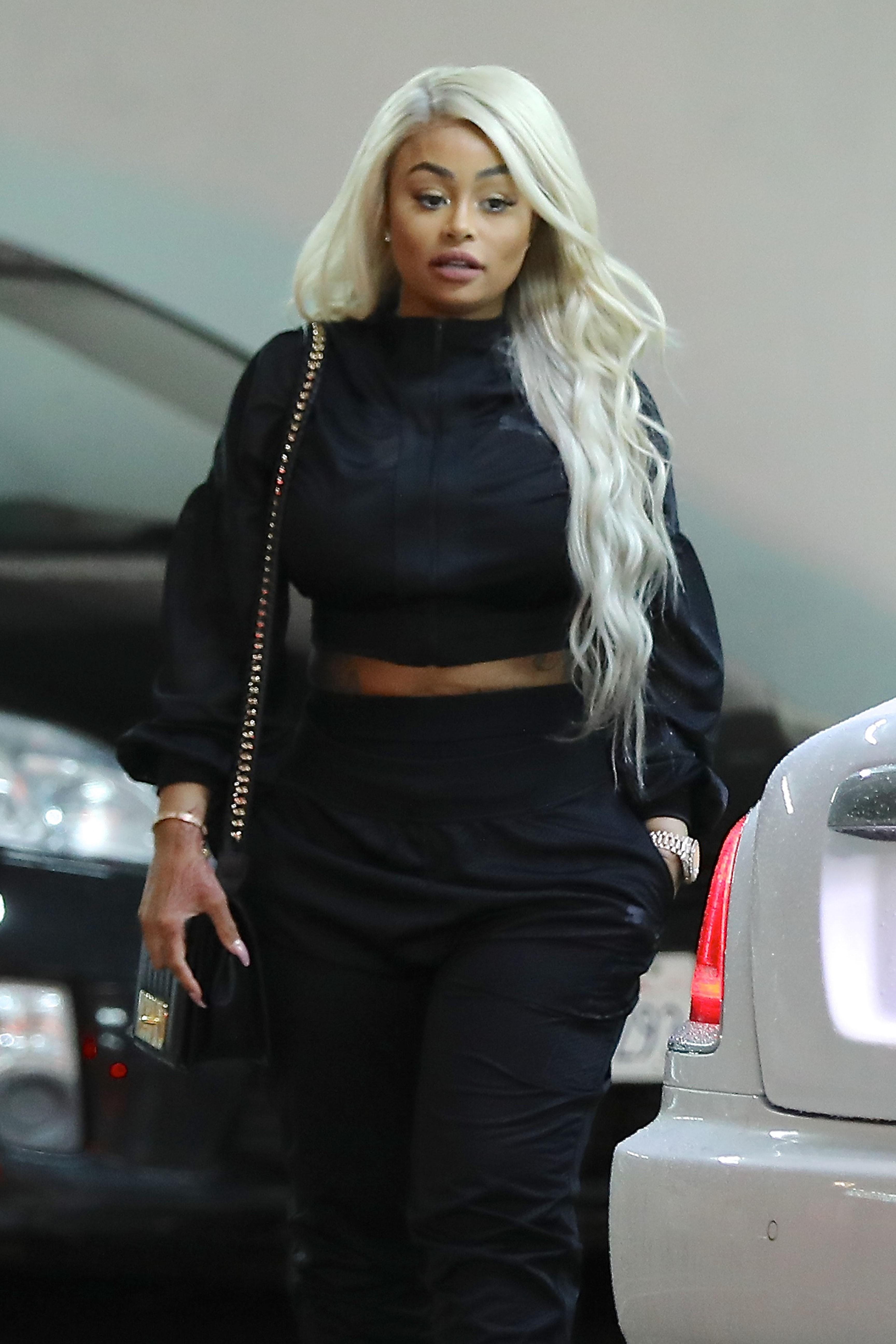 *EXCLUSIVE* Blac Chyna shows Slender Waist after Complaining of Having a Hard Time Losing Baby Weight