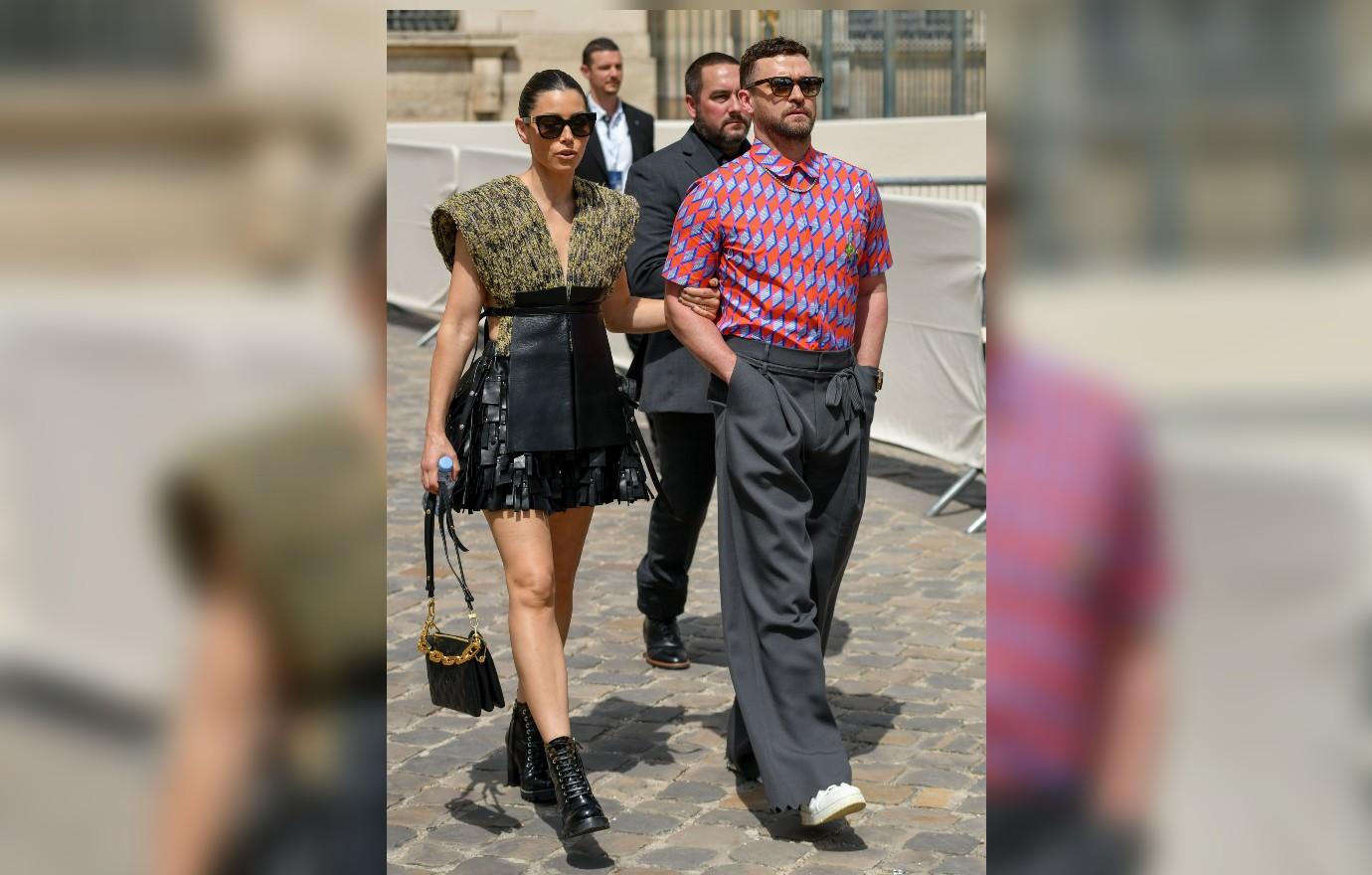 Jessica Biel and Justin Timberlake Turn Heads at Louis Vuitton Show