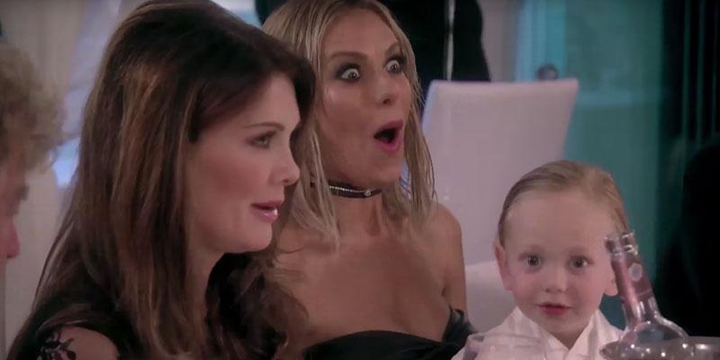 Dorit kemsley rhobh toddler throws shade Erika Girardi ok pp