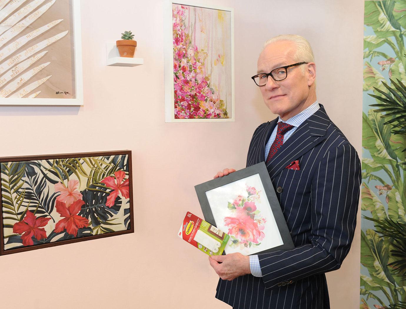 Tim Gunn Hangs Spring Wall Decor